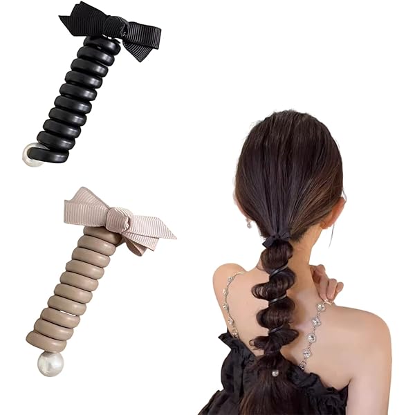 Amazon | HAPVITAL ポニーテールホルダー、スパイラルヘアゴム